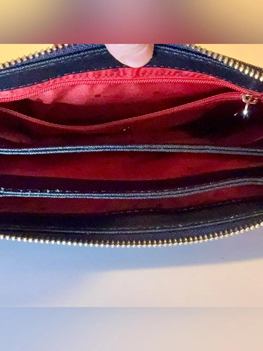 Kate Spade Cameron Street Poppy Dilon Denim Crossbody Bag Port Blue